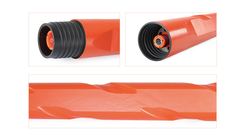 High-Toughness Triangular Spiral Groove Center Cable-Through Drill Pipe High-Toughness Triangular Spiral Groove Center Cable-Through Drill Pipe