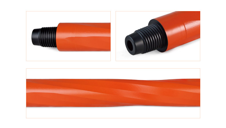 Square New Type Spiral Drill Pipe (High Pressure Sealing) Square New Type Spiral Drill Pipe (High Pressure Sealing)